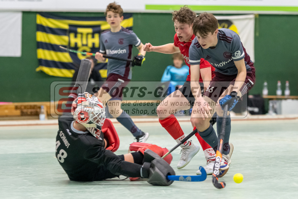 SFE_20230304_0040 | Deutsche Meisterschaft Männliche U16 Halle 2023 am 04.03.2023 in Köln (KTHC Stadion Rot-Weiss Köln Tennis and Hockey Club), Photo: Stephan Fehrmann 2022 (Sports-Gallery)