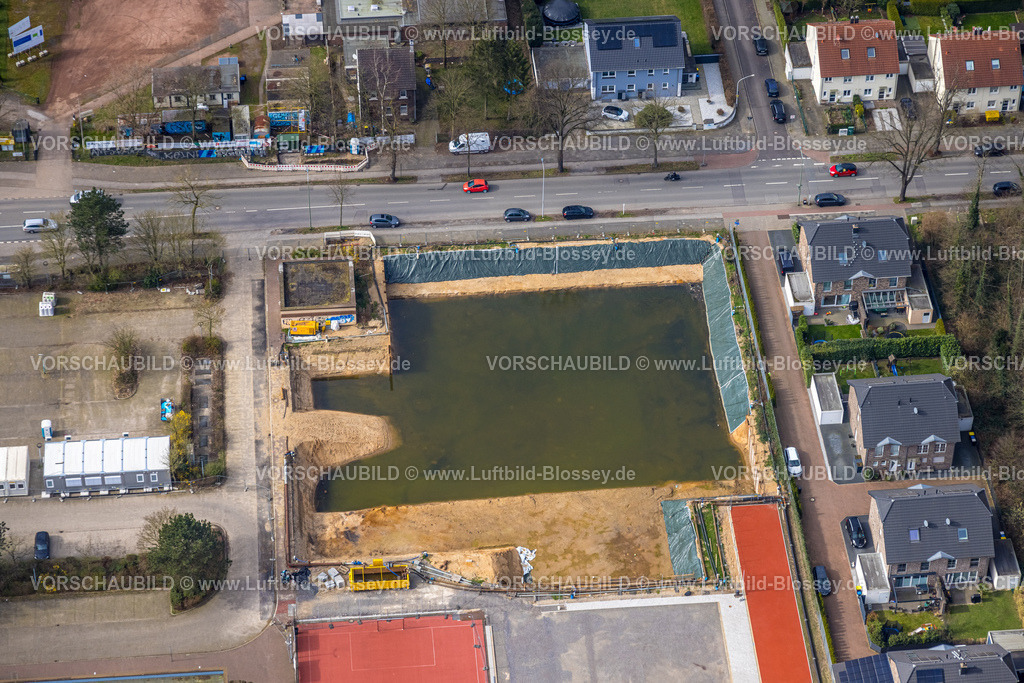 Duisburg240302647 | Luftbild, Gesamtschule-Süd und Baustelle,  Großenbaum, Duisburg, Ruhrgebiet, Nordrhein-Westfalen, Deutschland, Duisburg-S