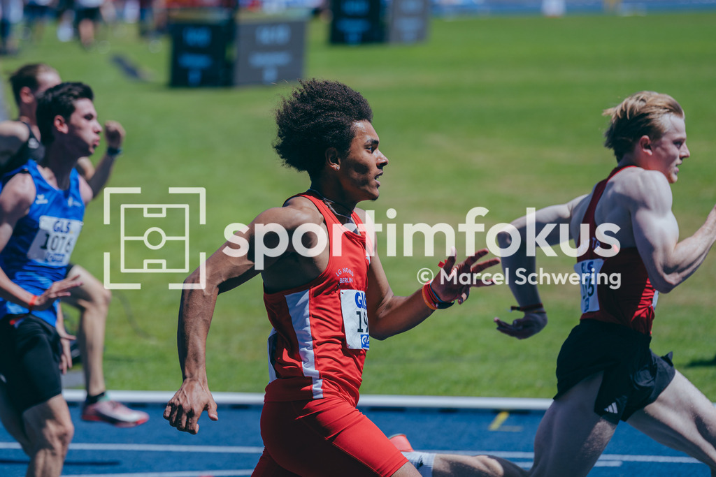 Deutsche Meisterschaften U20 / U16 2026 | Chayan Castro Garcia, LG Nord Berlin, 198, 200-Meter-Lauf, Halbfinale, Deutsche Meisterschaften der U20 &amp; U16 2026, Lohrheidestadion Bochum-Wattenscheid, 12.07.2026. Foto: Marcel Schwering / sportimfokus - Realisiert mit Pictrs.com