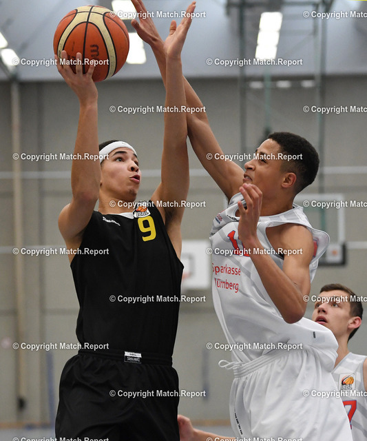 Basketball JBBL 2018/2019 | Basketball JBBL  2018/2019   16.12.2018Young Tigers Tuebingen - Tornados FrankenSamuel Maier (li, Young Tigers)FOTO: ULMER PressebildagenturxxNOxMODELxRELEASExxDie Abklaerung von Persoenlichkeitsrechten abgebildeter Personen obliegt dem Nutzer bzw. Auftraggeber.