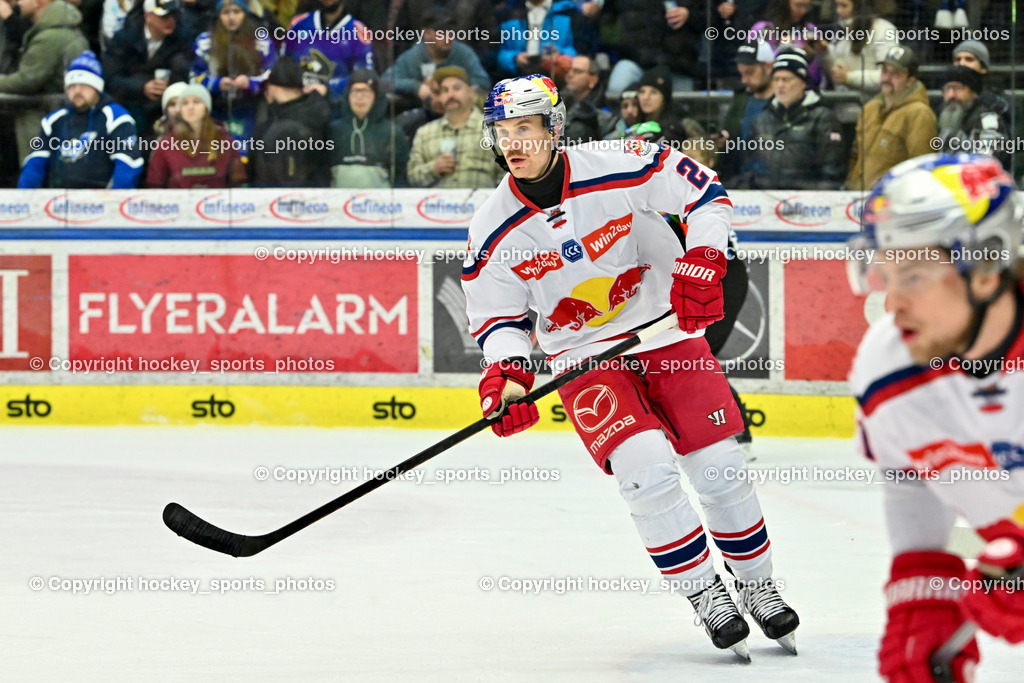 EC IDM WÄRMEPUMPEN VSV vs. EC Red Bull Salzburg | #2 Lewington Tyler James EC Redbull Salzburg, EC IDM WÄRMEPUMPEN VSV vs. EC Red Bull Salzburg, EC IDM WÄRMEPUMPEN VSV vs. EC Red Bull Salzburg am 17.01.2025 in Villach (Stadthalle Villach), Austria, (Photo by Bernd Stefan)