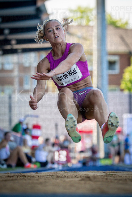 Multisport Event; Ratingen, 28.06.2026 | RATINGEN, GERMANY - JUNE 28, 2026 : Myke van de Wiel (NED / Netherlands) competing in the heptathlon’s long jump during the Multisport Event at Stadion Ratingen on June 28, 2026 in Ratingen, Germany.