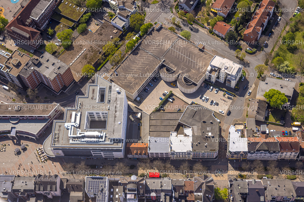Herne230403152Ost | Luftbild, Neue Höfe und Bahnhofstraße Fußgängerzone, Robert-Brauner-Platz, Herne-Mitte, Herne, Ruhrgebiet, Nordrhein-Westfalen, Deutschland