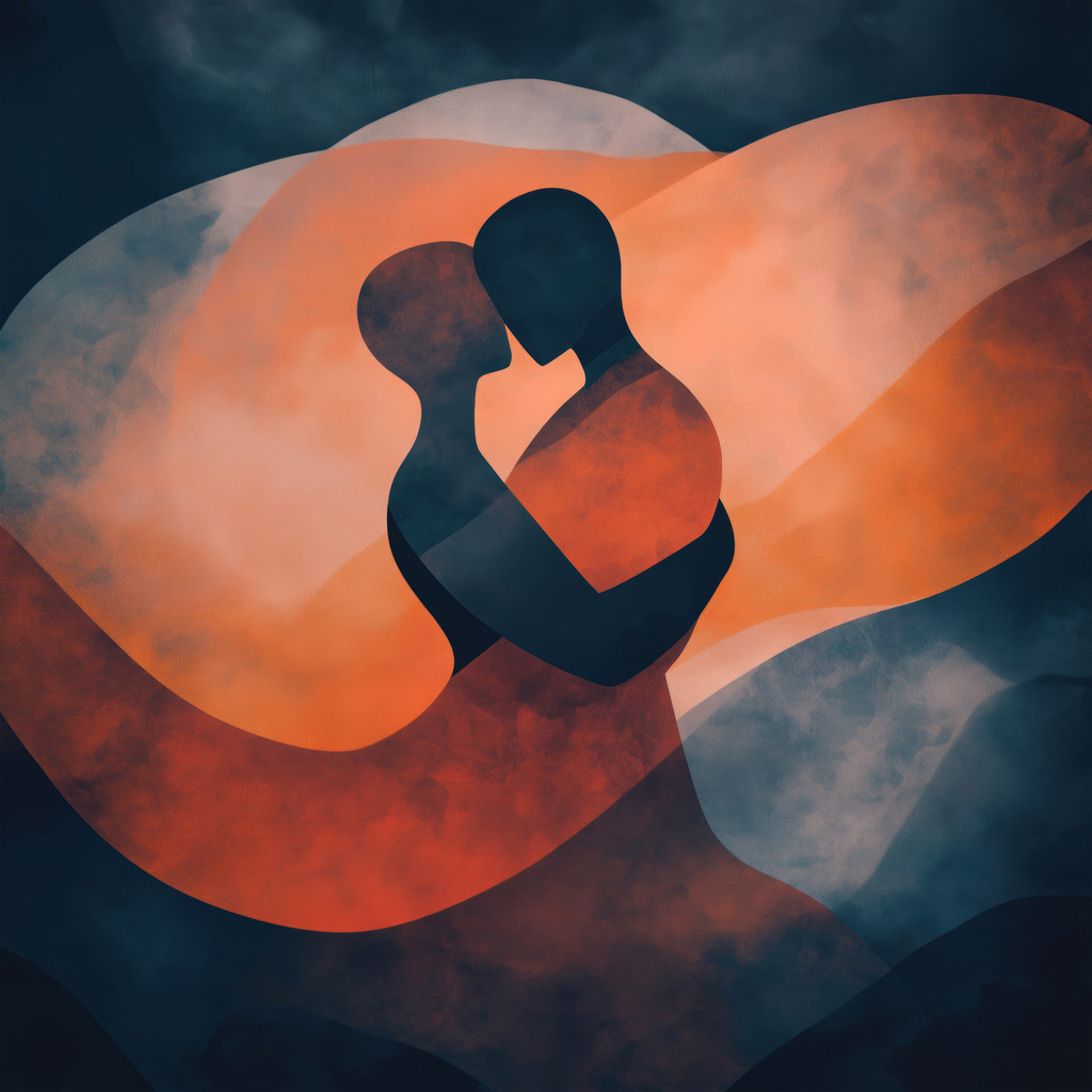 2501021 - Geborgenheit | Modernes abstraktes Wandbild im illustrativen Stil.