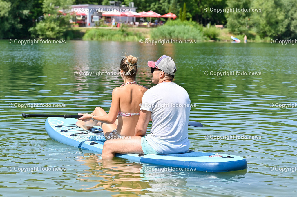 Pichlingersee_ Lebensretter Slobodan Grabovac_ 23.07.2023-2 | 23.07.2023, Pichlingersee, AUT, Lebensretter, im Bild Slobodan Grabovac (29, Asten) und Freundin Niki (28)