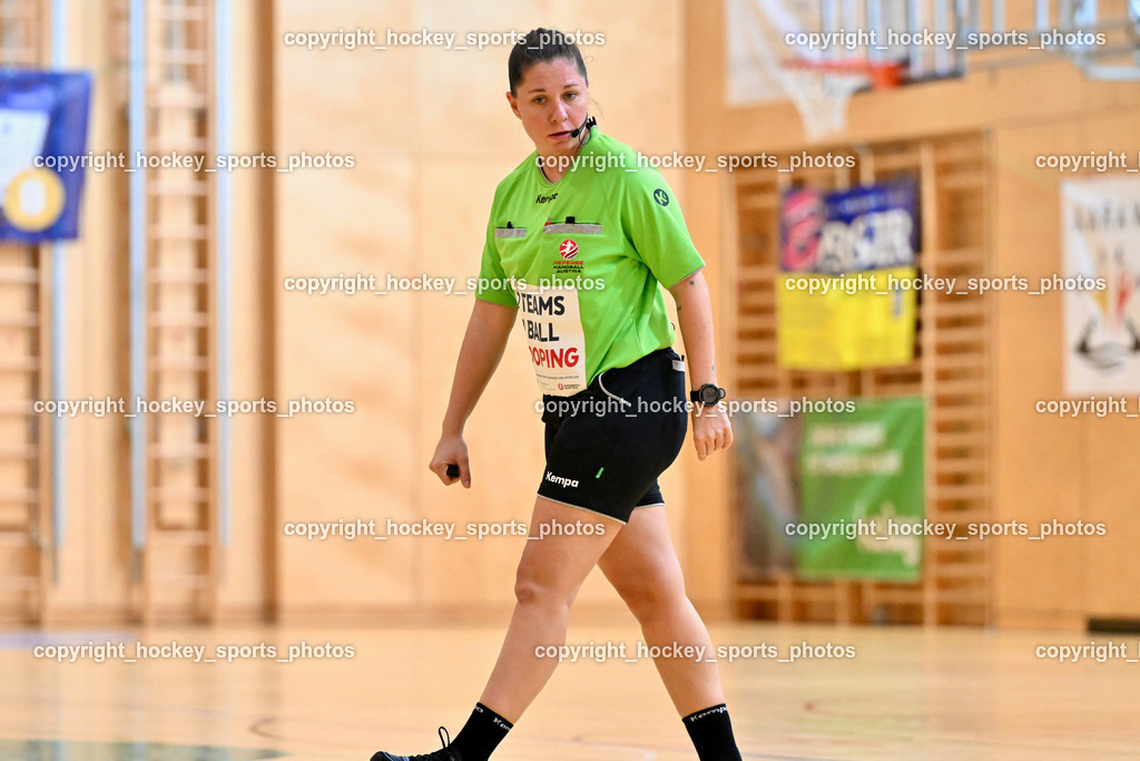 SC Ferlach vs. Bregenz Handball | Spittaler Sara Referee, SC Ferlach vs. Bregenz Handball, SC Ferlach vs. Bregenz Handball am 28.09.2024 in Ferlach (Ballspielhalle Ferlach), Austria, (Photo by Bernd Stefan)