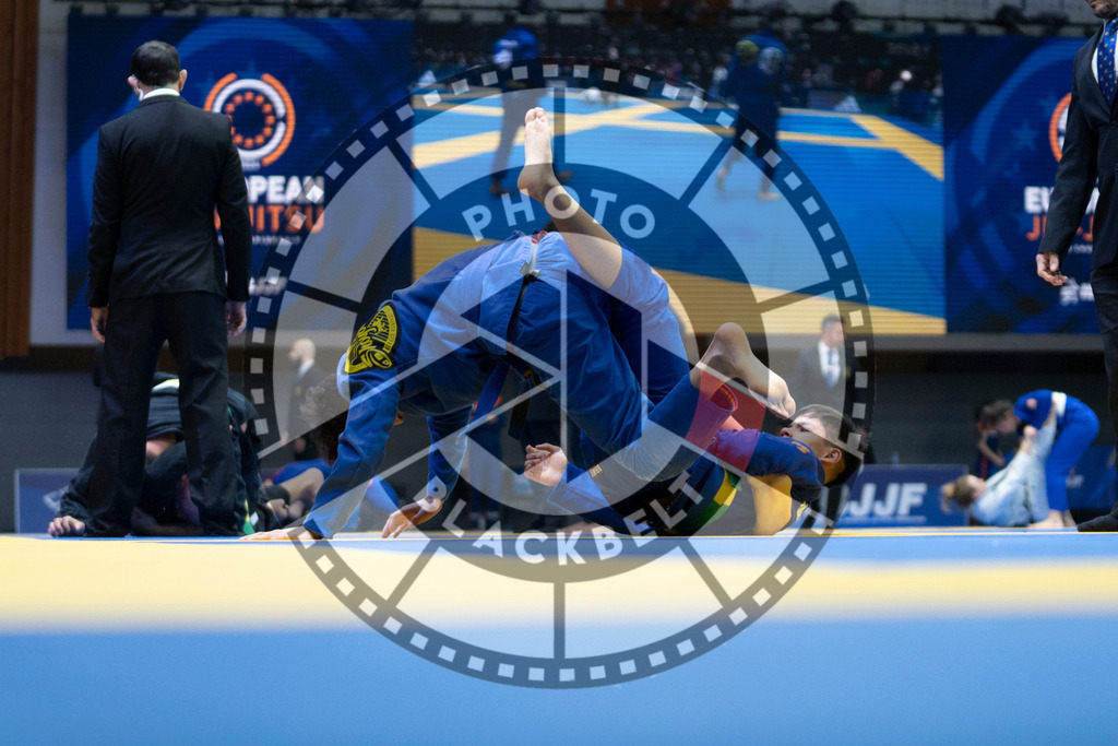 20240119PBB1849 | Fighters compete during the IBJJF European Championship in Paris, France, on January 19, 2024.