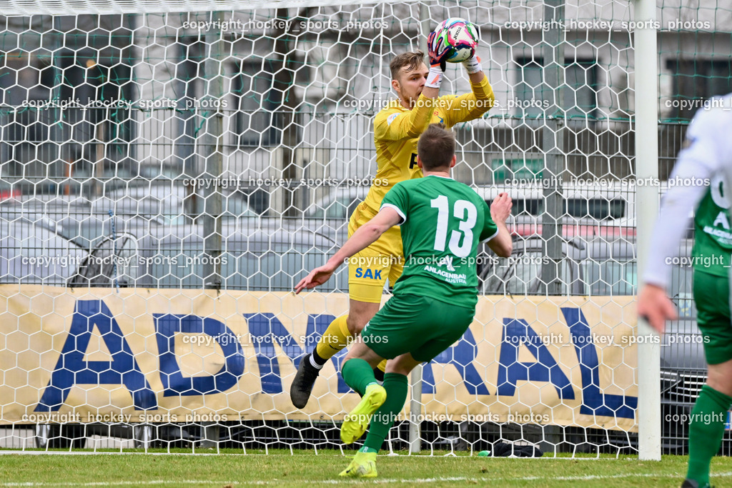 SAK vs. VST Völkermarkt | #13 Mario Daniel Gugganig VST Völkermarkt, #99 Arian Rener SAK, SAK vs. VST Völkermarkt, SAK vs. VST Völkermarkt am 21.03.2026 in Klagenfurt (Sportpark Welzenegg), Austria, (Photo by Bernd Stefan)