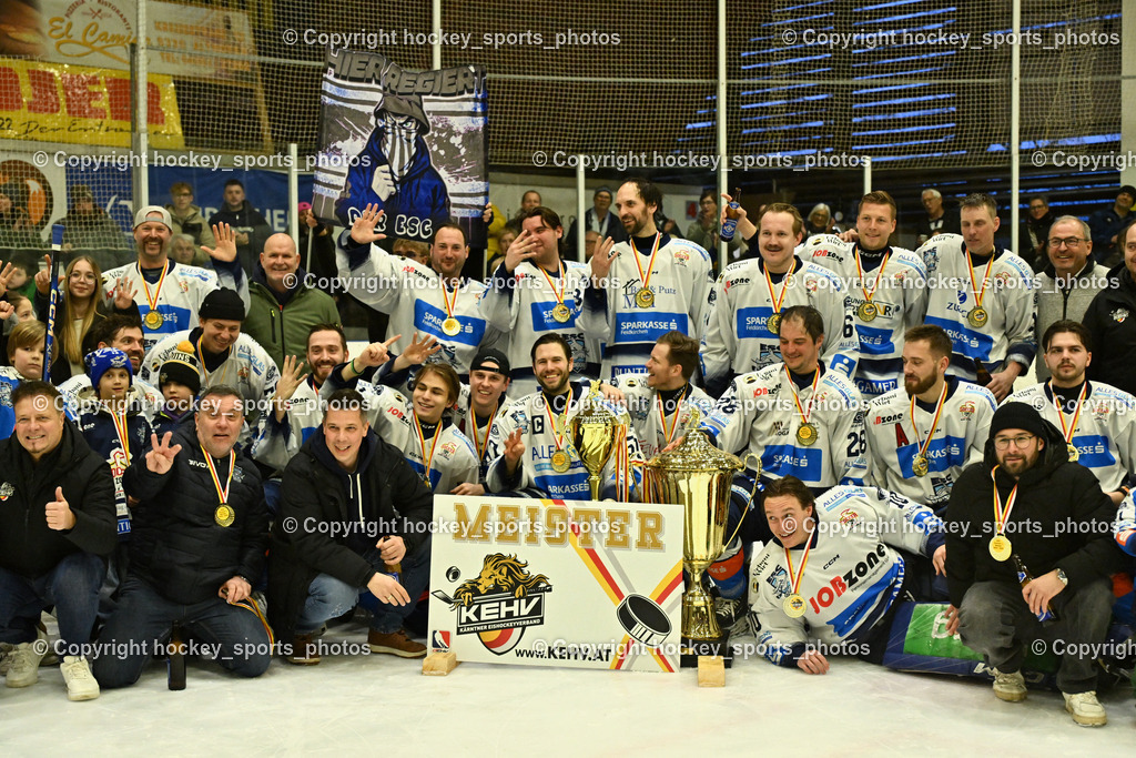 ESC Sparkasse Steindorf Meister 2025/26 | Meisterfoto ESC Steindorf 2025/26, ESC Sparkasse Steindorf Meister 2025/26, ESC Sparkasse Steindorf Meister 2025/26 am 08.03.2026 in Althofen (Stadthalle Althofen), Austria, (Photo by Bernd Stefan)