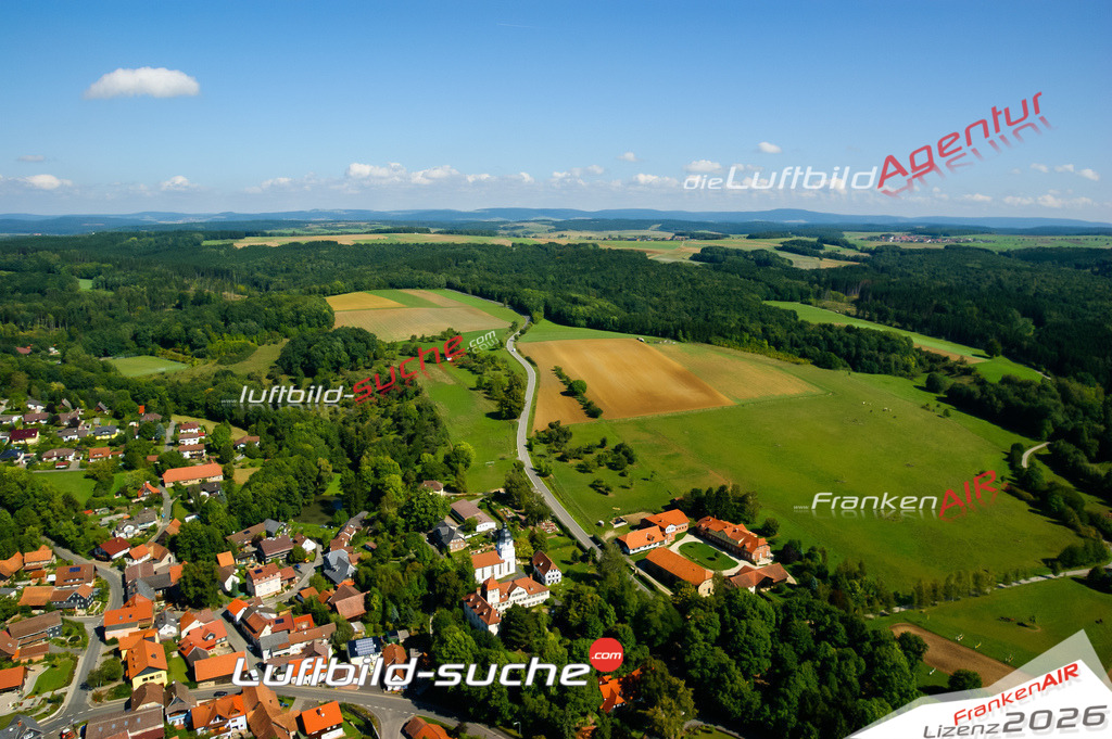 Die Luftaufnahme Heldritt - Bad Rodach wurde vom UL-Flugzeug (keine Drohne) aus fotografiert.Hohe Druck- Auflösung-die Geschenkidee!
