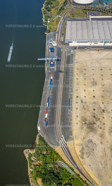 Duisburg220702587 | Luftbild, logport VI, Baustelle mit Neubau Logistikunternehmen DSV Halle, Alt-Walsum, Duisburg, Ruhrgebiet, Nordrhein-Westfalen, Deutschland