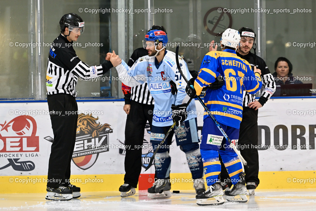 ESC Steindorf vs. EHC Althofen 4.11.2023 | Telesklav Fabio Referee, #57 Wilfan Franz, #67 Schettina Kevin, Grimminger Raphael Referee