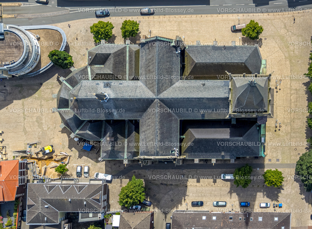 Wesel220703481-2 | Luftbild, Willibrordi-Dom, evang. Kirche, Wesel, Niederrhein, Nordrhein-Westfalen, Deutschland