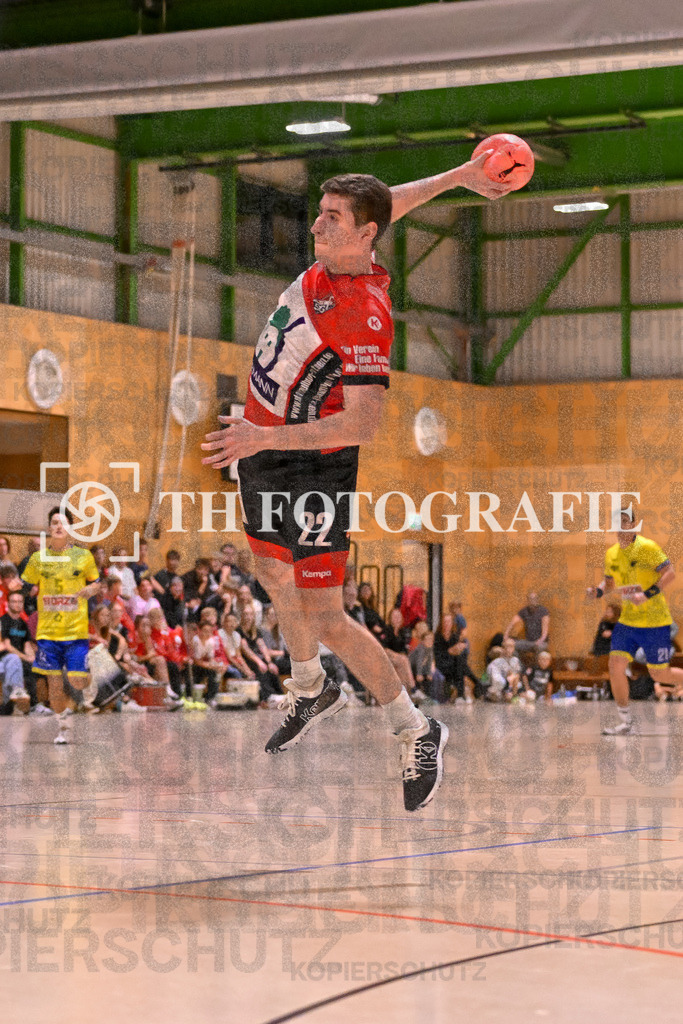 GER, SG Maulburg/Steinen - SG Allensbach/Dettingen, Handball, Landesliga Suedbaden, 2. Spieltag, Saison 2024/2025, 28.09.2024 | Niklas Ahrens (SG Maulburg/Steinen, #22)GER, SG Maulburg/Steinen - SG Allensbach/Dettingen, Handball, Landesliga Suedbaden, 2. Spieltag, Saison 2024/2025, 28.09.2024Foto: TH Fotografie/Thomas Hess