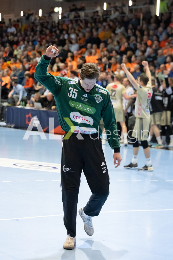 Handball I Herren I Saison 2025-2026 I EHF EUROPEAN LEAGUE 2025/26 | Men I Main Round I 2. Spieltag I Kadetten Schaffhausen - TSV Hannover-Burgdorf I 24.02.2026 | 35 Joel Birlehm (DE) (TSV Hannover-Burgdorf) – Torhüter - Realisiert mit Pictrs.com