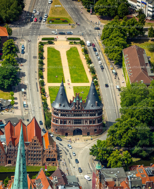 Luebeck15069215 | Hostentor, Holstein-Tor, spätgotisches Stadttor, Wahrzeichen von Lübeck,,  Lübeck, Lübecker Bucht, Hansestadt, Schleswig-Holstein, Deutschland
