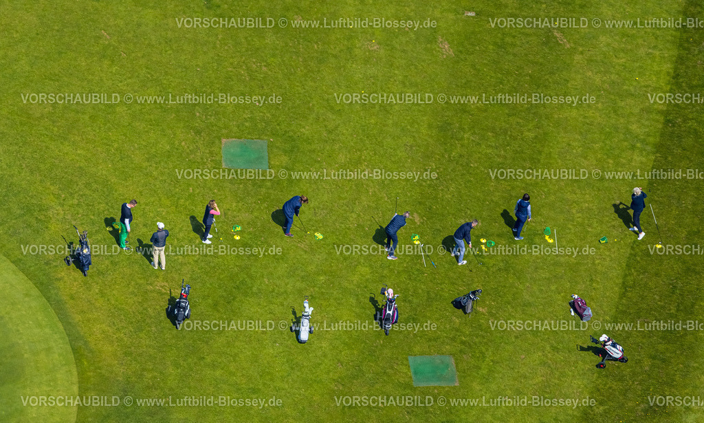 Velbert230407288Langenberg | Luftbild, Golfplatz, Golfclub Velbert Gut Kuhlendahl, Golftraining, Kuhlendahl, Velbert, Ruhrgebiet, Nordrhein-Westfalen, Deutschland