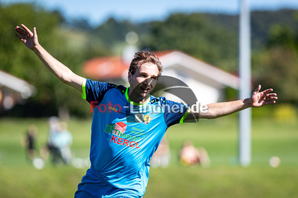SG Wielenbach/Pähl gegen TSV Erling-Andechs | Fußball Herren Kreisklasse Zugspitze Gruppe 3 2025/26 7. Spieltag, SG Wielenbach/Pähl gegen TSV Erling-Andechs, 20250831,Torjubel, 2025-08-31 in Pähl (Sportplatz Pähl), Leander MÄRZ (SG Wielenbach/Pähl 16), Copyright: WolfgangxLindner www.foto-lindner.de