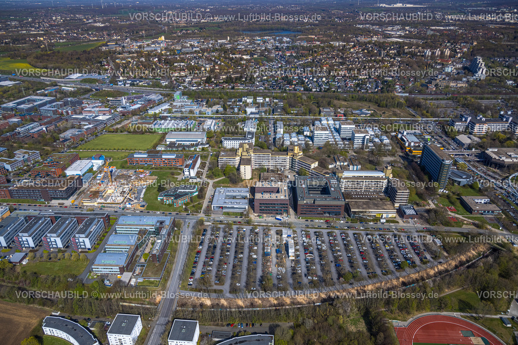 Dortmund220400877 | Luftbild, Technische Universität Dortmund mit Baustelle für das Forschungszentrum CALEDO, Campus Nord, Eichlinghofen, Dortmund, Ruhrgebiet, Nordrhein-Westfalen, Deutschland