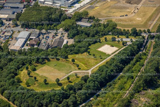 Oberhausen230705752 | Luftbild, Landschaftsbauwerk Sterkrade, Baumkreis, Schwarze Heide, Oberhausen, Ruhrgebiet, Nordrhein-Westfalen, Deutschland