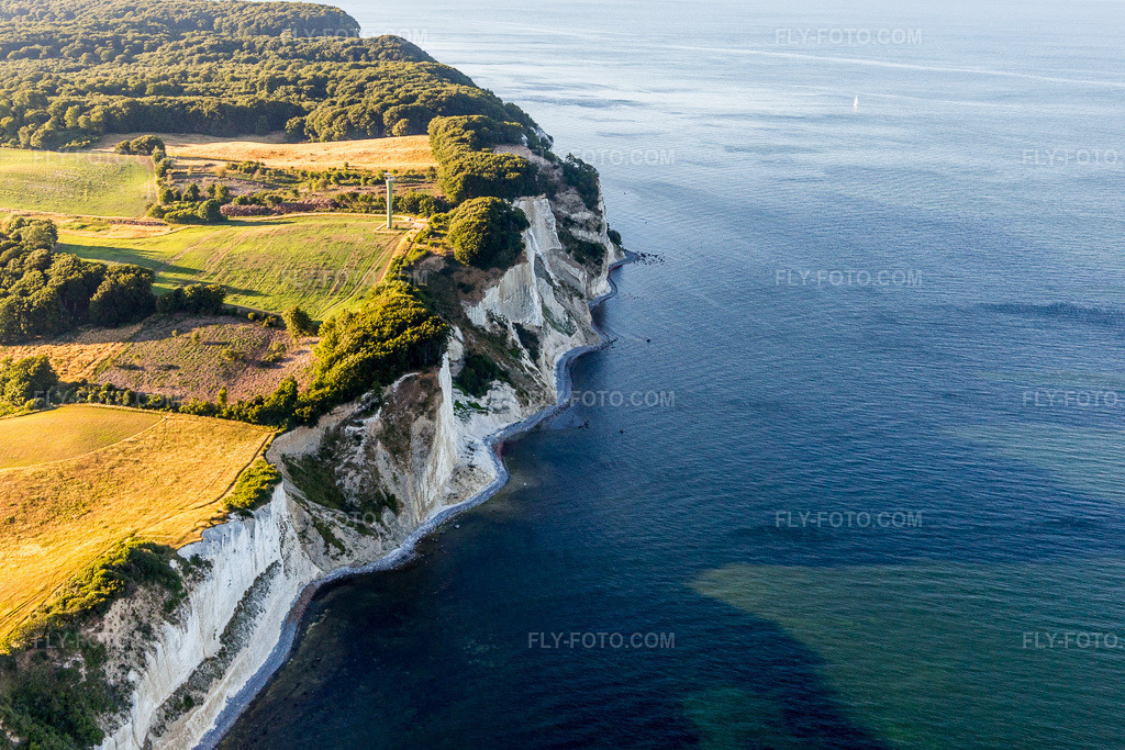 Aerial view: View of the town in Borre in the state Zealand, Denmark. – Photo: IMG_108560.jpg taken on 07/04/2018 by Werner Riehm/FLY-FOTO.com – Resolution of the original: 5278 x 3518 px