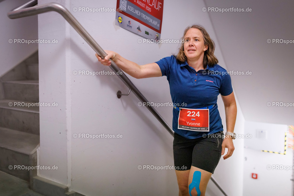 KölnTurm Treppenlauf; Köln, 03.08.2025 | Impressionen vom KölnTurm Treppenlauf am 03.08.2025 in Köln (Nordrhein-Westfalen). 