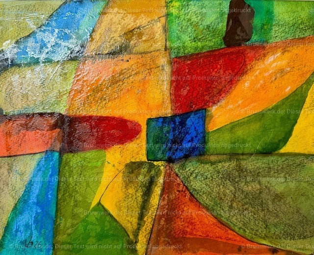 "Herbst 2026" | Aquarell über Kohle, Tusche, Rötel, mit Klebstoff "gehöht", auf 640g/qm Hahnemühle-Bütten, 29x34 cm - Realisiert mit Pictrs.com