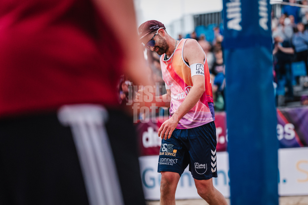 Beachvolleyball | Frauen | Allianz German Beach Tour 2025 | Tourstop Hamburg | 30.05.2025 | Manuel Harms jubelt