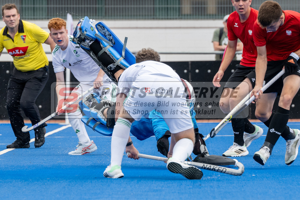 SFE_20230715_0054 | EuroHockey EM U18 Boys Ireland vs Poland am 15.07.2023 in Krefeld (Gerd-Wellen-Hockeyanlage), Photo: Stephan Fehrmann 2023 (Sports-Gallery)