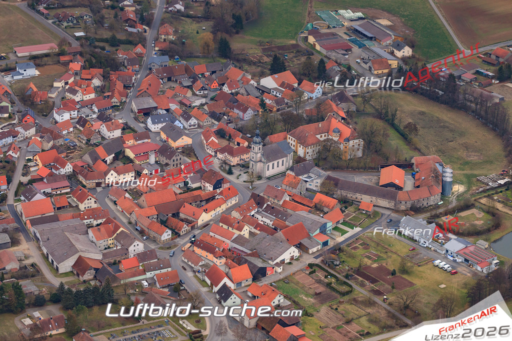 aktuelles Luftbild von  Bundorf - Luftaufnahme wurde 2018 von https://frankenair.de mittels Flugzeug (keine Drohne) erstellt.