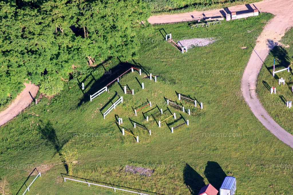 Aerial view: Haras de la Née in Mothern in the state Bas-Rhin, France.Photo: IMG_66603.jpg taken on 06/05/2014 by Werner Riehm/FLY-FOTO.comResolution of the original: 4752 x 3168 px