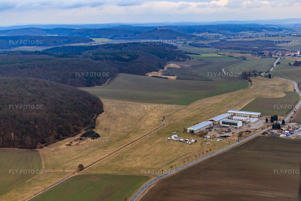Luftbild: UL-Flugplatz Westhausen in Westhausen im Bundesland Thüringen in Deutschland. Foto: IMG_56205.jpg vom 06.04.2013 durch Werner Riehm/FLY-FOTO.deAuflösung des Originals: 4283 x 2855 px