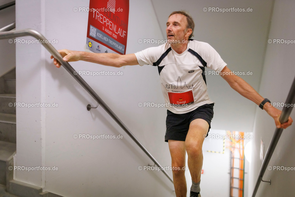 KölnTurm Treppenlauf; Köln, 03.08.2025 | Impressionen vom KölnTurm Treppenlauf am 03.08.2025 in Köln (Nordrhein-Westfalen). 