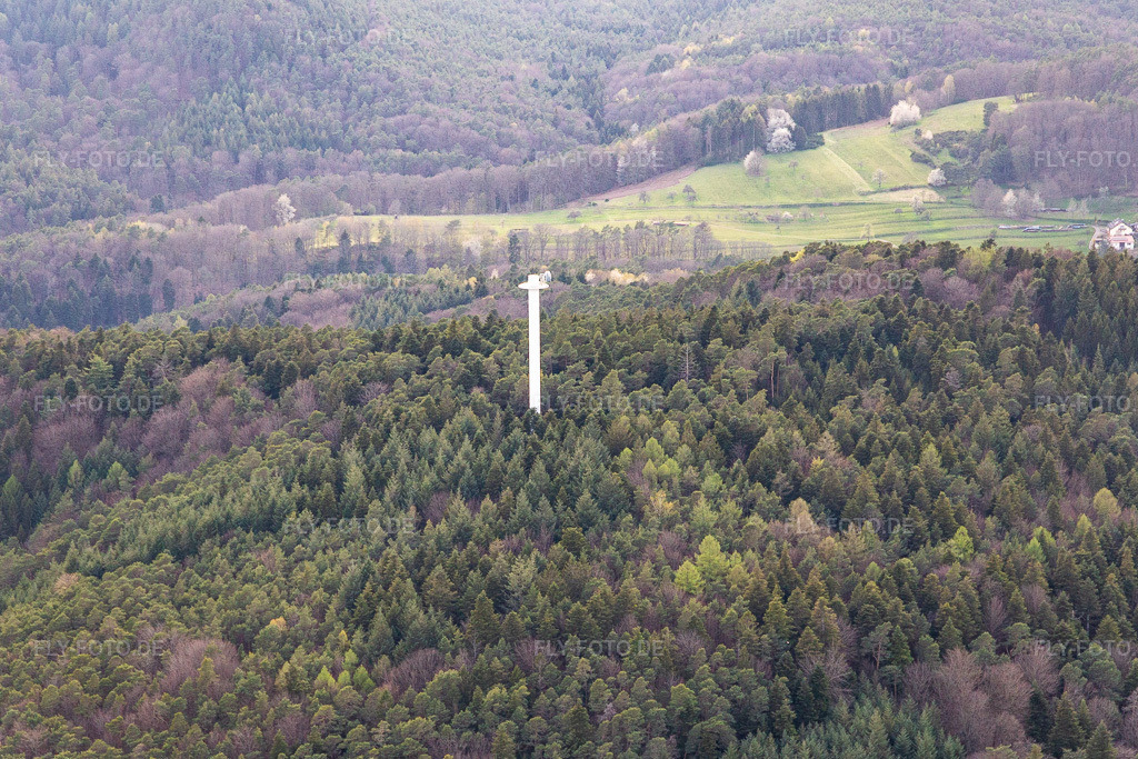 Luftbild: Sendemast im Ortsteil Blankenborn in Bad Bergzabern im Bundesland Rheinland-Pfalz in Deutschland. Foto: IMG_131192.jpg vom 12.04.2022 durch Werner Riehm/FLY-FOTO.de