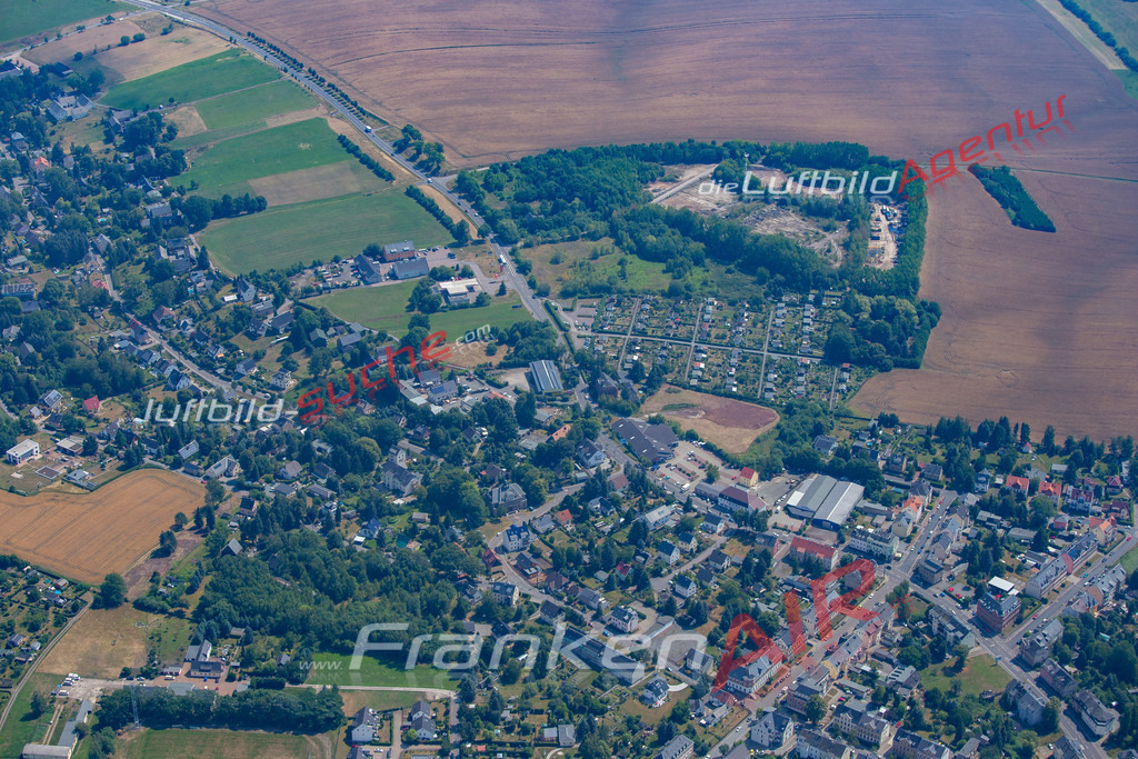 aktuelles Luftbild von Ebersdorf Chemnitz - Luftaufnahme wurde 2018 von https://frankenair.de mittels Flugzeug (keine Drohne) erstellt.