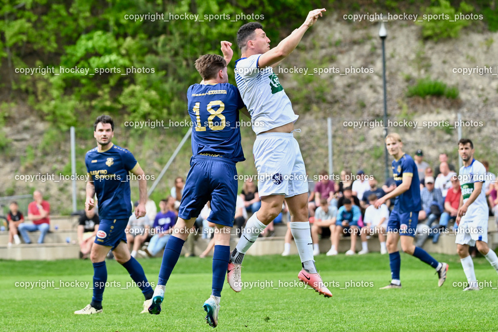 ATUS Velden vs. SV Dellach Gail | #5 Roland Putsche ATUS Velden, #18 Nicolas Manuel Modritz ATUS Velden, #11 Saso Kovacevic Dellach Gail, ATUS Velden vs. SV Dellach Gail, ATUS Velden vs. SV Dellach Gail am 03.05.2025 in Velden (Wald Arena Velden), Austria, (Photo by Bernd Stefan)