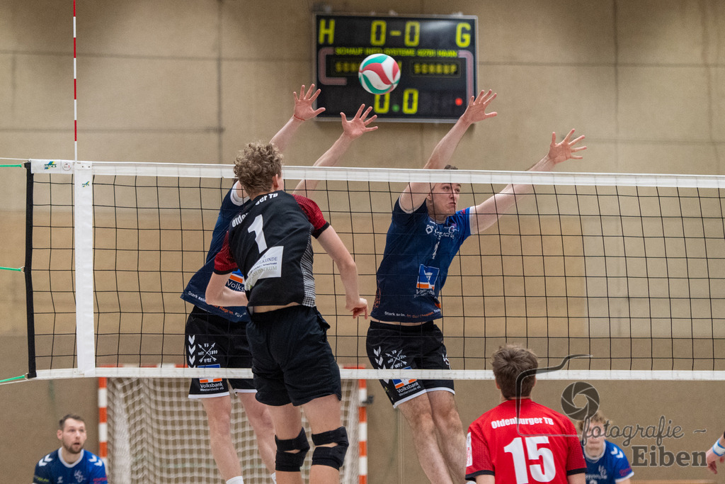 Oldenburger TB-VSG Ammerland | Volleyball Regionalliga; Oldenburger TB-VSG Ammerland am 24.01.2026 in Oldenburg (Sporthalle Haarenesch), Photo: Philip Eiben 2026 - Realisiert mit Pictrs.com
