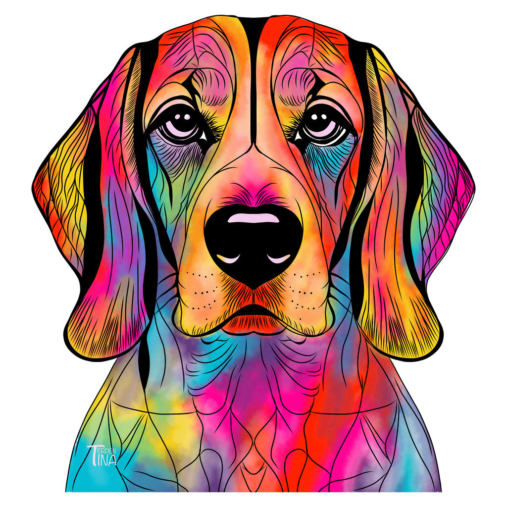 Beagle | Illustrationen, digitalpainting, animals, dogs, hunde, art, Kunst, Illustrationsart, Bielefeld, Germany - Realisiert mit Pictrs.com
