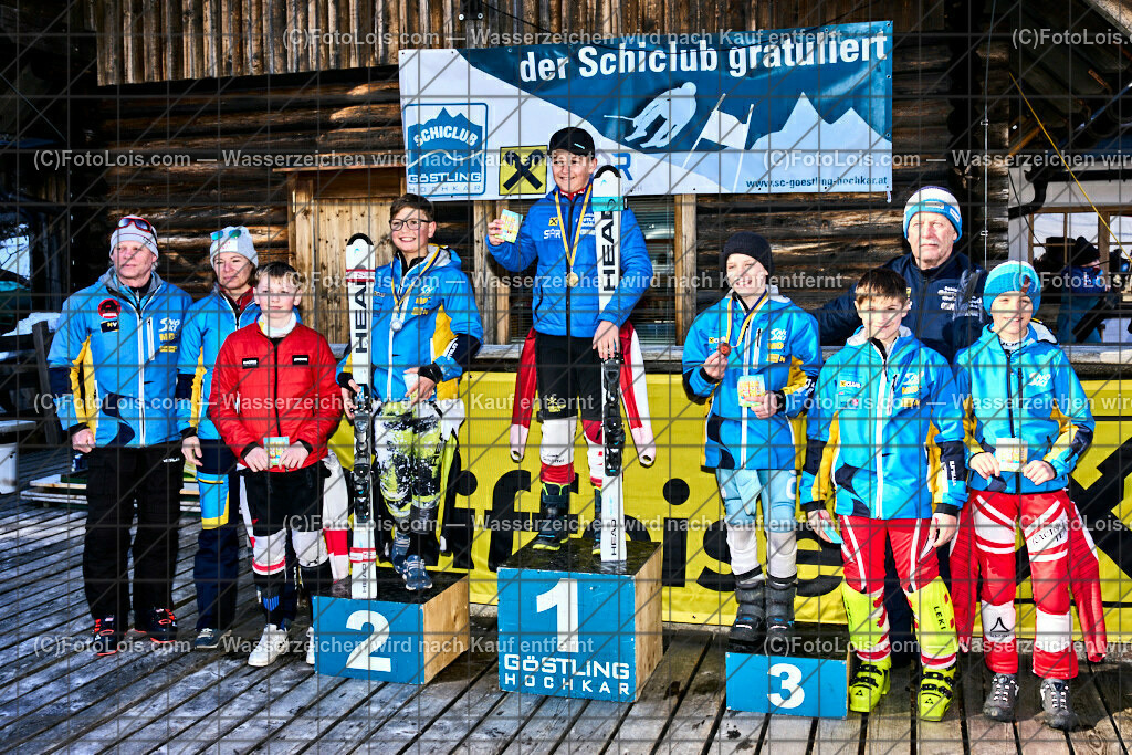 ALP9138_NOe-Kinder-LM_SLALOM_Hochkar_Siegerehrung | (C)FotoLois.com, Alois Spandl. NÖ Kinder-Landesmeisterschaft, SLALOM im Draxlerloch am Hochkar, Siegerehrung, So 18. Februar 2024.