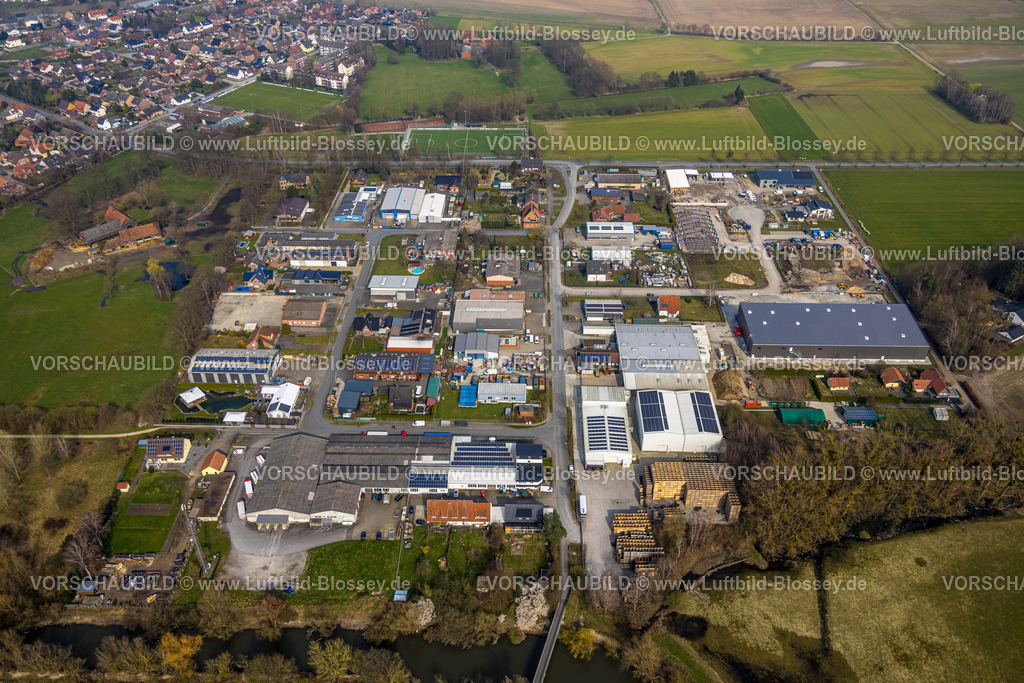 Lippetal240306996Lippborg | Luftbild, Gewerbegebiet Rommersch, Lippborg, Lippetal, Nordrhein-Westfalen, Deutschland