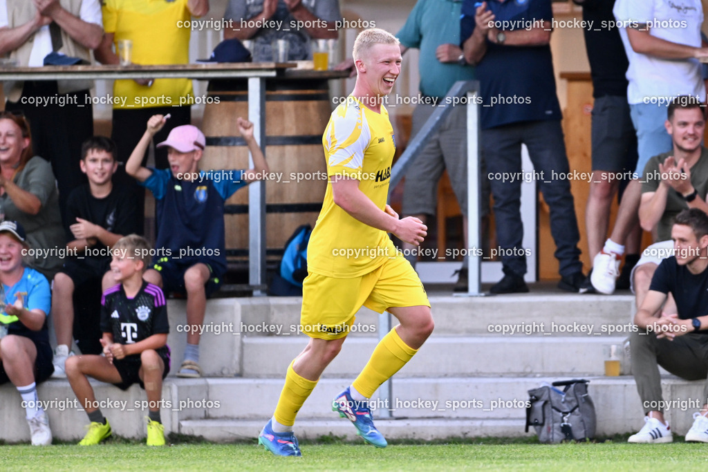 SV Malta vs. ATUS Velden | Jubel #6 Jakob Michael Ebner SV Malta, SV Malta Fans, SV Malta vs. ATUS Velden, SV Malta vs. ATUS Velden am 19.08.2025 in Malta (Sportplatz Malta), Austria, (Photo by Bernd Stefan)