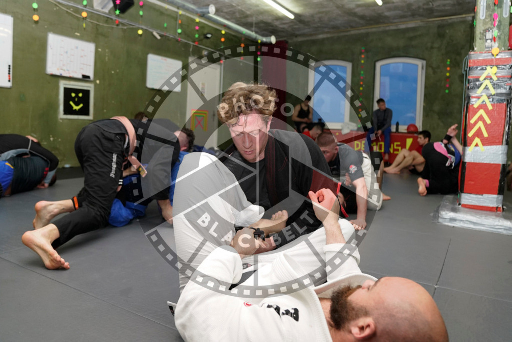 20240413PBB7644 | Fighters compete during the Grapplethon 24hours of rolling for a reason in Hamburg, Germany, on April 13, 2024.