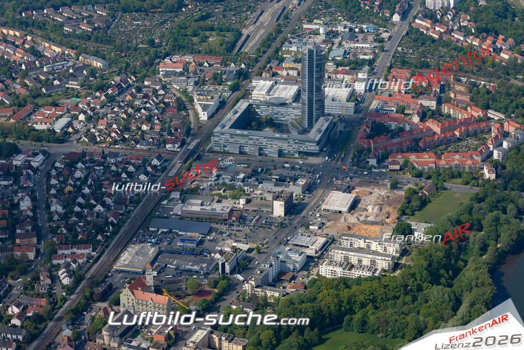 aktuelles Luftbild von Moegeldorf Nuernberg  - Luftaufnahme wurde 2019 von https://frankenair.de mittels Flugzeug (keine Drohne) erstellt.