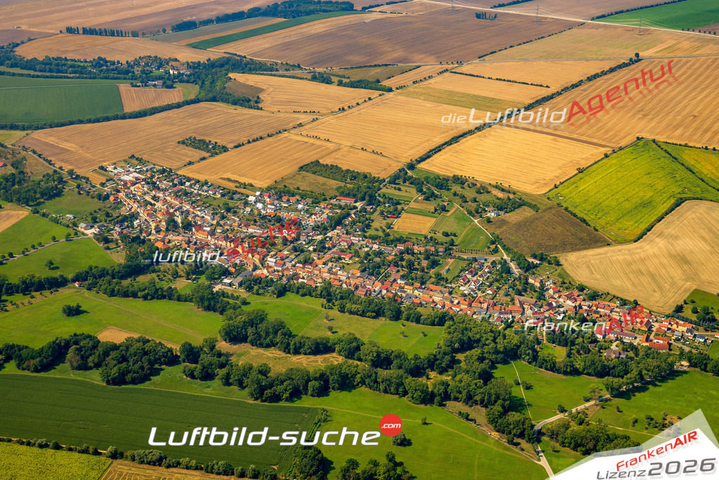 Schöne Luftaufnahme als Geschenk in Wickerstedt Bad Sulza - Die Luftbildaufnahme wurde 2025 vom UL-Flugzeug heraus erstellt ( keine Drohne ) - Hochauflösende Luftaufnahme -Nicht vergleichbar mit Google Maps oder Satelittenbilder- Die Geschenkidee !Mit Lizenz und Bildrechte bestellbar