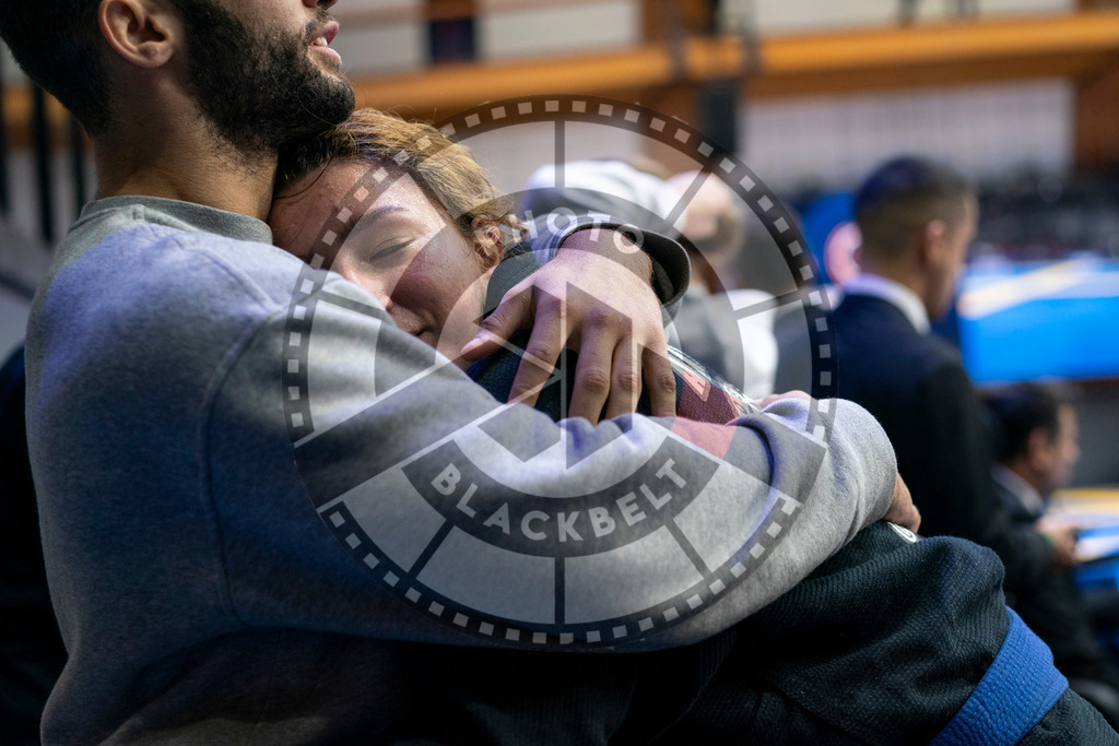 20240121PBB7633 | Fighters compete during the second day of the IBJJF European Championship in Paris, France, on January 21, 2024.