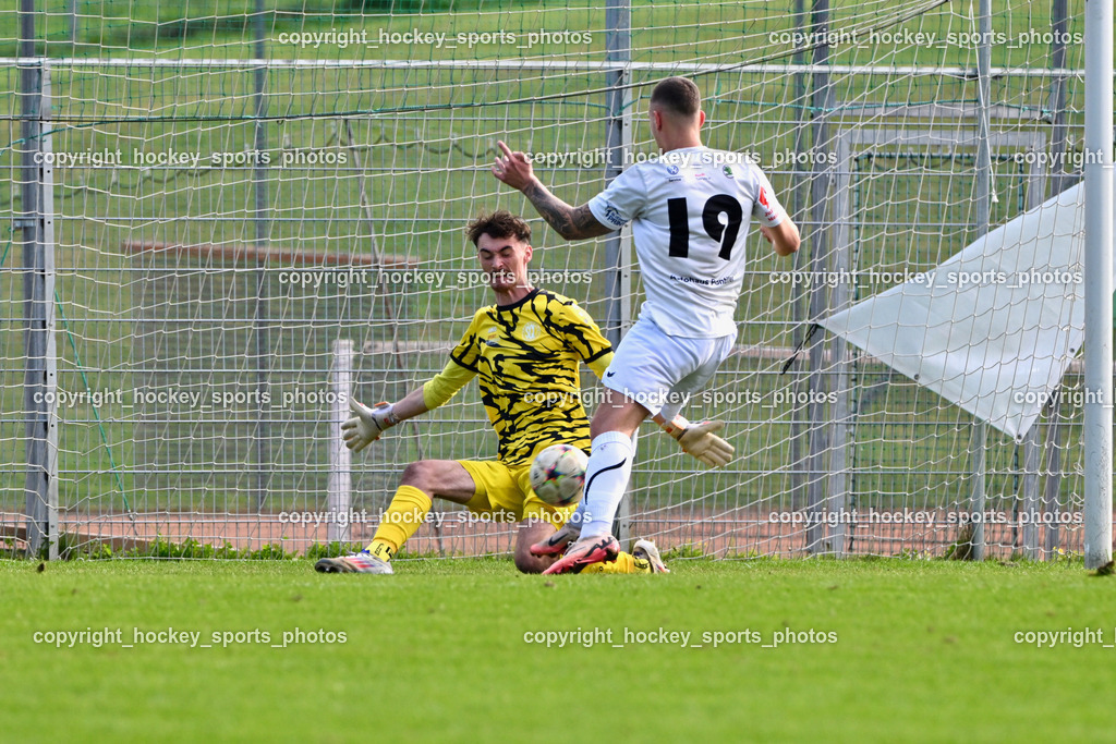 SC Landskron vs. Rapid Lienz | #19 Gal Zinic Rapid Lienz, #22 Alexander Jürgen Pöschl SC Landskron, SC Landskron vs. Rapid Lienz, SC Landskron vs. Rapid Lienz am 22.09.2024 in Villach (Sportanlage Landskron), Austria, (Photo by Bernd Stefan)