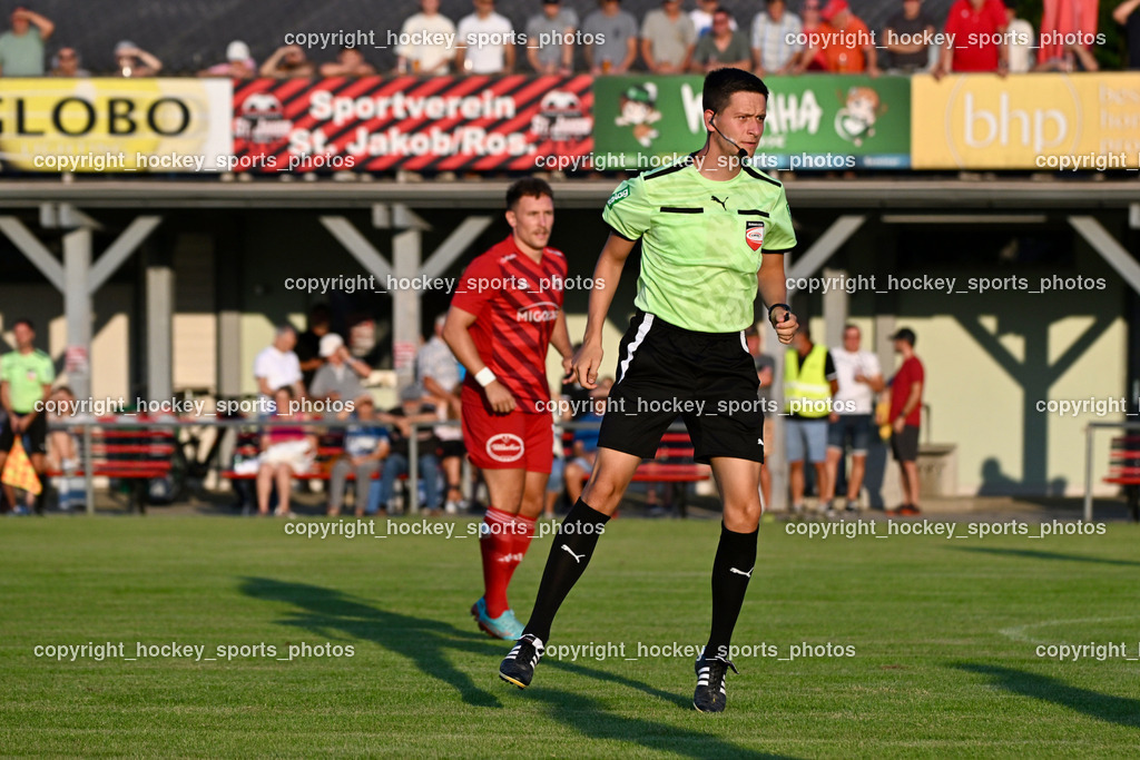 SV St.Jakob vs. SAK | Edis Skalic Referee, SV St.Jakob vs. SAK, SV St.Jakob vs. SAK am 23.08.2024 in St. Jakob im Rosenthal (Sportplatz St. Jakob), Austria, (Photo by Bernd Stefan)