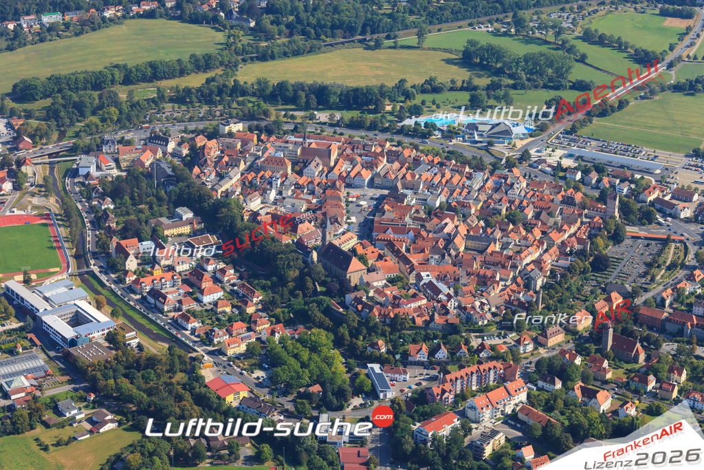 Luftbild von  Bad-neustadt-an-der-saale - Luftaufnahme wurde 2016 von https://frankenair.de mittels Flugzeug (keine Drohne) erstellt - die Geschenkidee