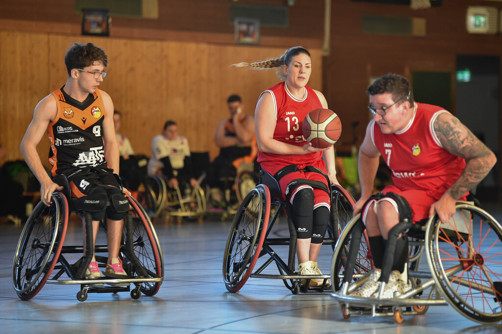 2024-10-26-0292 | RSKV Tuebingen vs. Hannover United 2, Rollstuhlbasketball, 2. Bundesliga Sued, 3. Spieltag, Saison 2024/2025, 26.10.2024, Foto: Ralph Kunze - Realisiert mit Pictrs.com