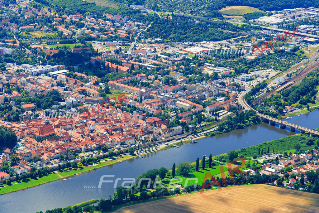 Luftbild von  Pirna - Luftaufnahme wurde 2016 von https://frankenair.de mittels Flugzeug (keine Drohne) erstellt - die Geschenkidee
